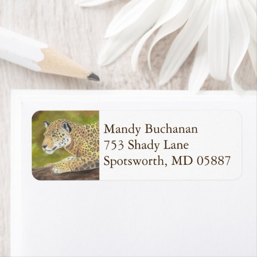 Jaguar retouradres label (Insitu)