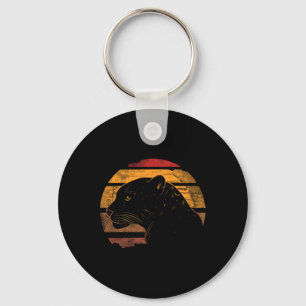 Jaguar Retro 80s Style Jaguar Wild Animals Sleutelhanger