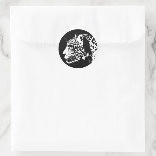 Jaguar Ronde Sticker (Tas)