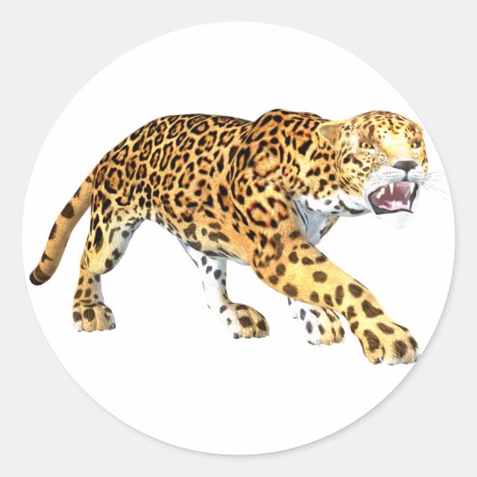 Jaguar Ronde Sticker (Voorkant)