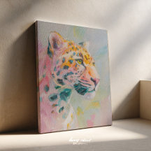 Jaguar Schilderij – Wilde Jungle Kunstprint, Tropi