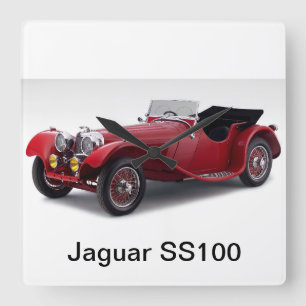 Jaguar SS100 Vierkante Klok