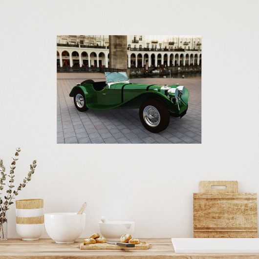 Jaguar SS 90 Roadster - GROOT Poster (Keuken)