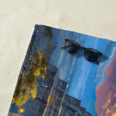 Jaguar Stargazer ontwerp van Rich AMeN Gill Strandlaken (In situ)