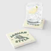 Jaguar Stone Coaster Stenen Onderzetter (Zijkant)