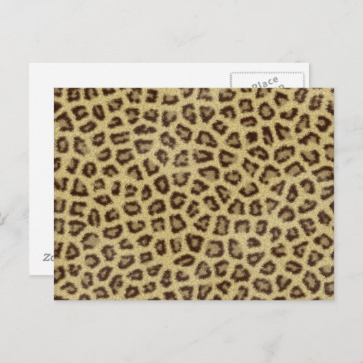 Jaguar textuur 2 briefkaart (Voorkant / Achterkant)