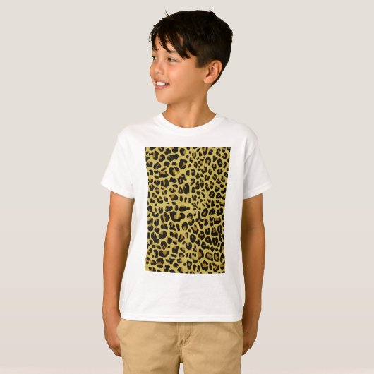Jaguar textuur t-shirt (Voorkant volledig)