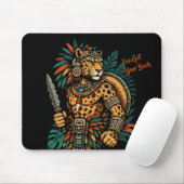 Jaguar Tribal Warrior Vintage Muismat (Met muis)