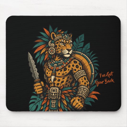 Jaguar Tribal Warrior Vintage Muismat (Voorkant)