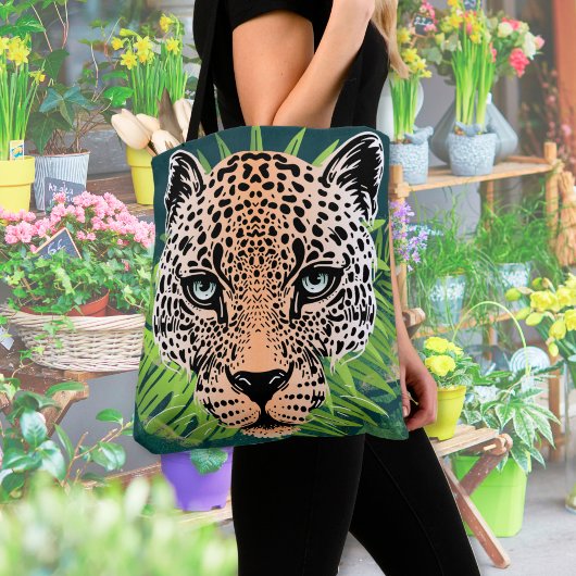 Jaguar Tropical Amazon wild dier Tote Bag