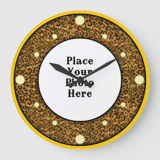 Jaguar Uw Fotowandklok Grote Klok (Voorkant)