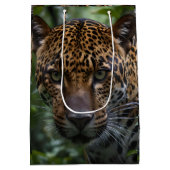 Jaguar van dichtbij in het bos, medium cadeauzakje (Achterkant)