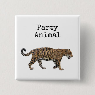Jaguar Vierkante Button 5,1 Cm