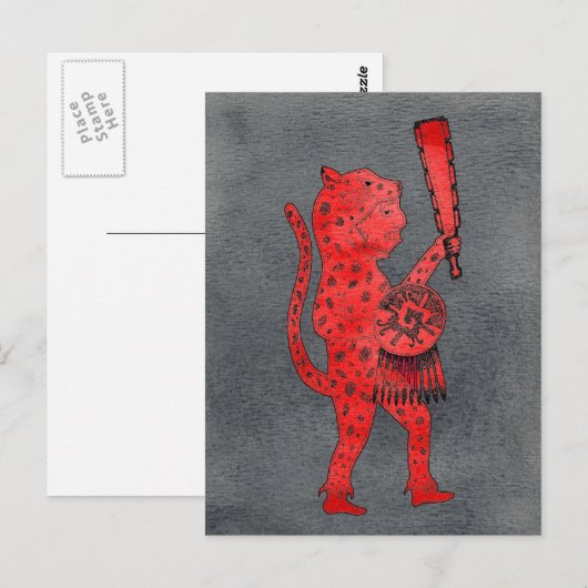 Jaguar Warrior Briefkaart (Voorkant / Achterkant)