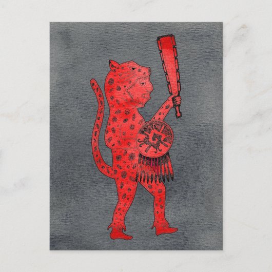 Jaguar Warrior Briefkaart (Voorkant)