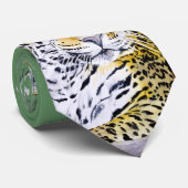 Jaguar Waterverf Art Stropdas (Opgerold)
