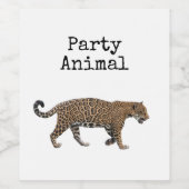 Jaguar Wijn Etiket (Enkel label)