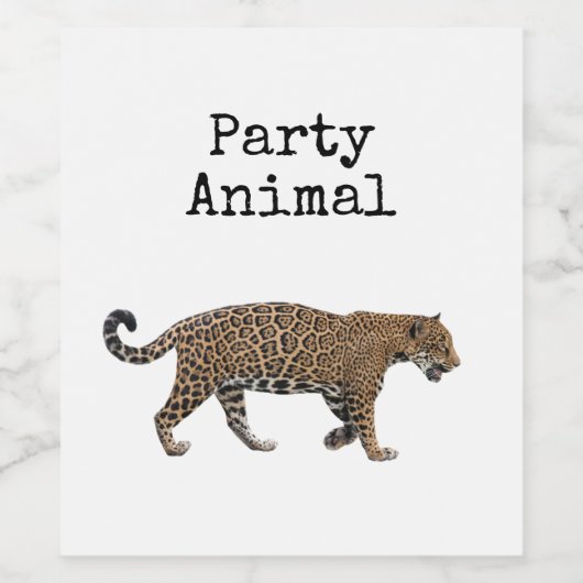 Jaguar Wijn Etiket (Enkel label)