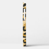 Jaguar Wild Animal Print Persoonlijke naam Case-Mate iPhone Case (Achterkant / Links)