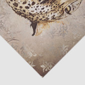 Jaguar Wild Cat Waterverf Tissuepapier (Detail)