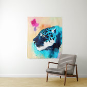 Jaguar Wilde Natuur Dierlijke Kleur Kunst Schilder Wandkleed (In situ)