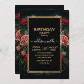 Jaguar with Crown in Flowers Painting              Kaart (Voorkant / Achterkant)