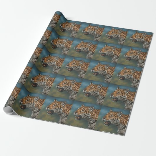 Jaguar Wrapping Paper Cadeaupapier (Uitgerold)