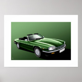Jaguar XJ-S Convertible Poster