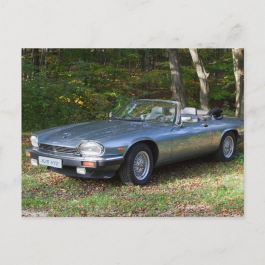 Jaguar XJS V12 Cabriolet Briefkaart (Voorkant)