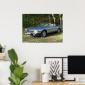 Jaguar XJS V12 Cabriolet Poster (Thuiskantoor)