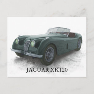 JAGUAR XK120 BRIEFKAART