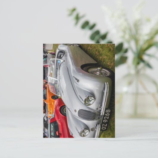 Jaguar XK120 convertible sports car Briefkaart (Staand voorkant)