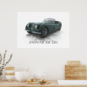 Jaguar Xk120 Poster (Keuken)
