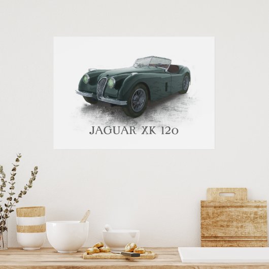 Jaguar Xk120 Poster (Keuken)