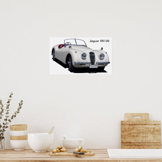 Jaguar XK120 Poster (Keuken)