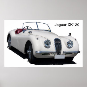 Jaguar XK120 Poster