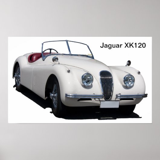 Jaguar XK120 Poster (Voorkant)