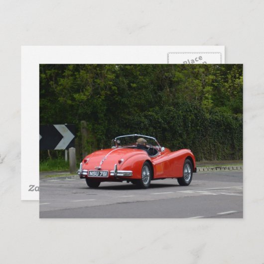 Jaguar XK140 Briefkaart (Voorkant / Achterkant)