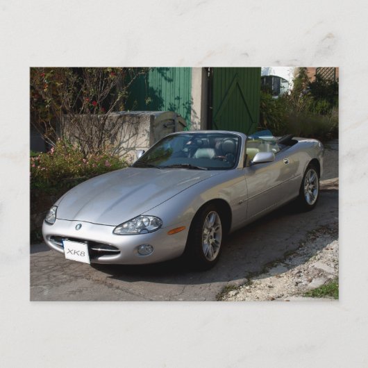 Jaguar XK8 Cabriolet Briefkaart (Voorkant)