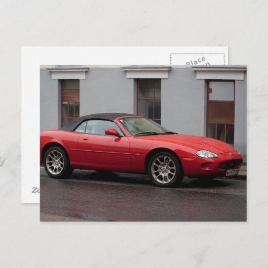 Jaguar XK8 Cabriolet Briefkaart (Voorkant / Achterkant)