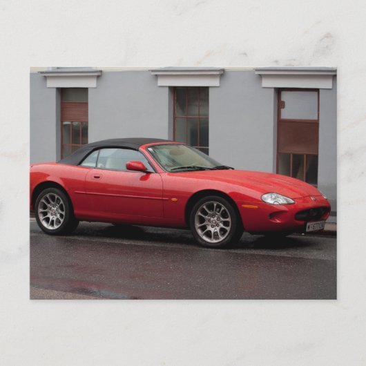 Jaguar XK8 Cabriolet Briefkaart (Voorkant)