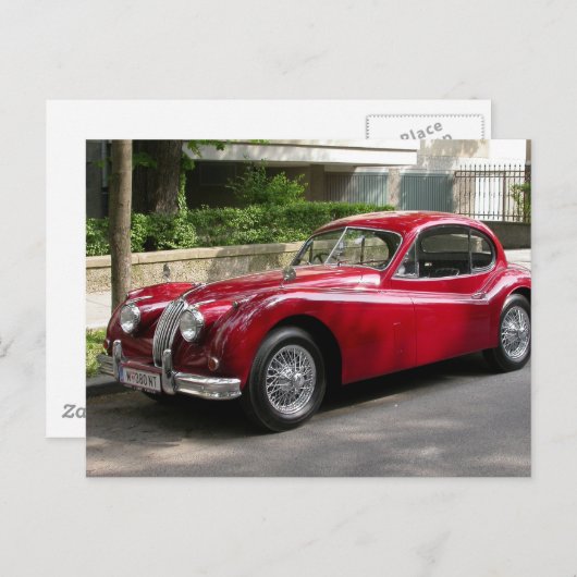 Jaguar XK 120 FHC Briefkaart (Voorkant / Achterkant)