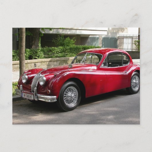 Jaguar XK 120 FHC Briefkaart (Voorkant)