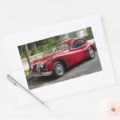 Jaguar XK 120 FHC Rechthoekige Sticker (Envelop)
