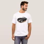 Jaguar XKE Black Car T-shirt (Voorkant volledig)