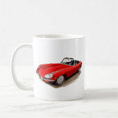 Jaguar XKE Red Car Koffiemok (Links)