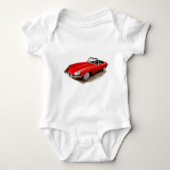 Jaguar XKE Red Car Romper (Voorkant)