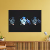 Jaguar - Zwarte Panter Kat Verpakt Canvas Afdruk (Insitu (Woonkamer))