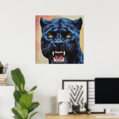Jaguar - Zwarte Panter Poster (Thuiskantoor)