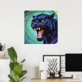 Jaguar - Zwarte Panter Poster (Thuiskantoor)